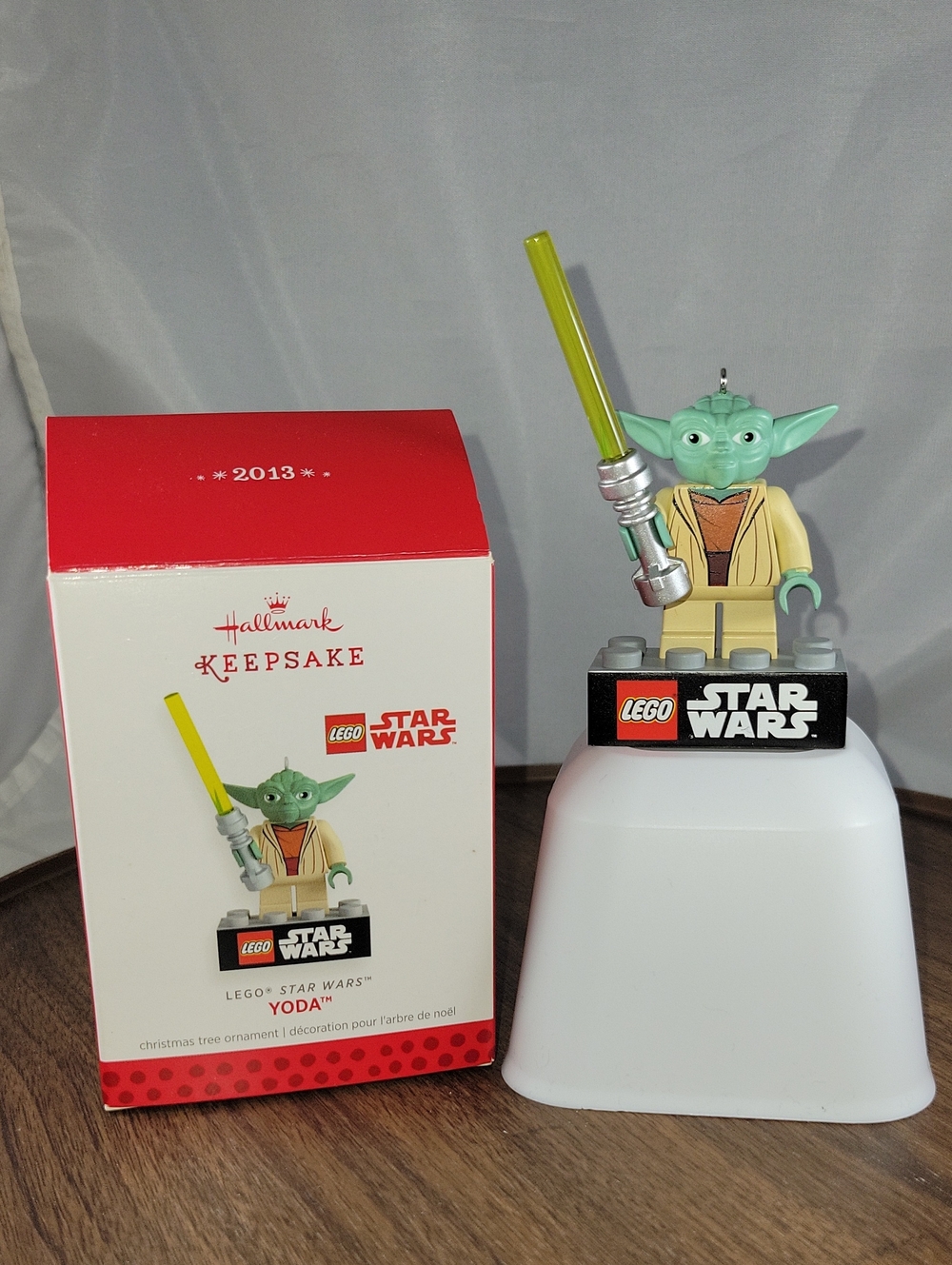 2013 Hallmark Lego Star Wars Yoda Ornament MIB